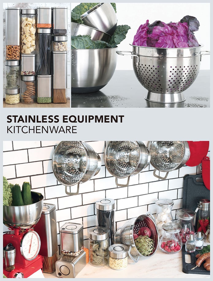 STAINLESS EQUIPMENT KITCHENWARE